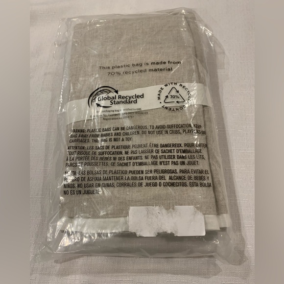 NWT Pottery Barn Belgian Flax Linen Contrast Flange Shams - Picture 7 of 9